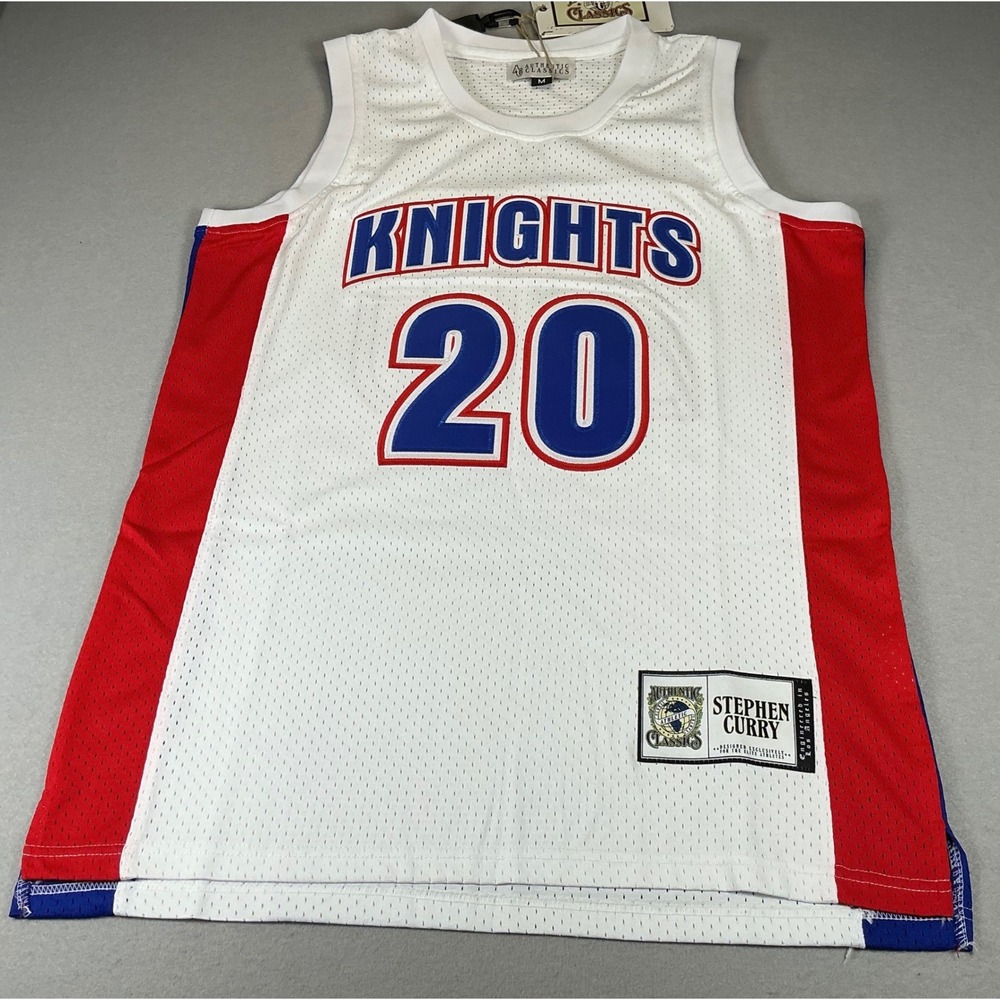 Authentic Classics Stephen Curry Knights #20 Basketball Jersey Mens Medium NWT